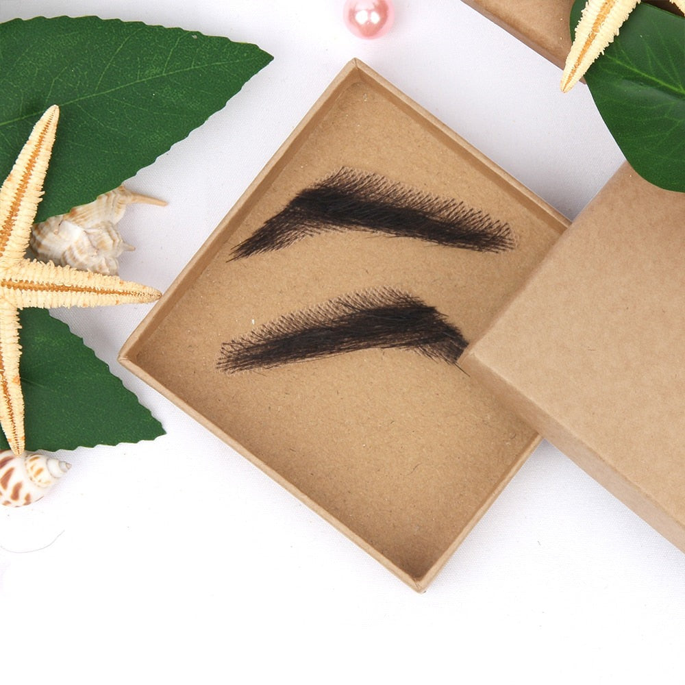 Temporary Adhesive Eyebrow Hairpieces for Natural Fuller Brows – Reusable 4D False Eyebrows for Women & Men | Thomler