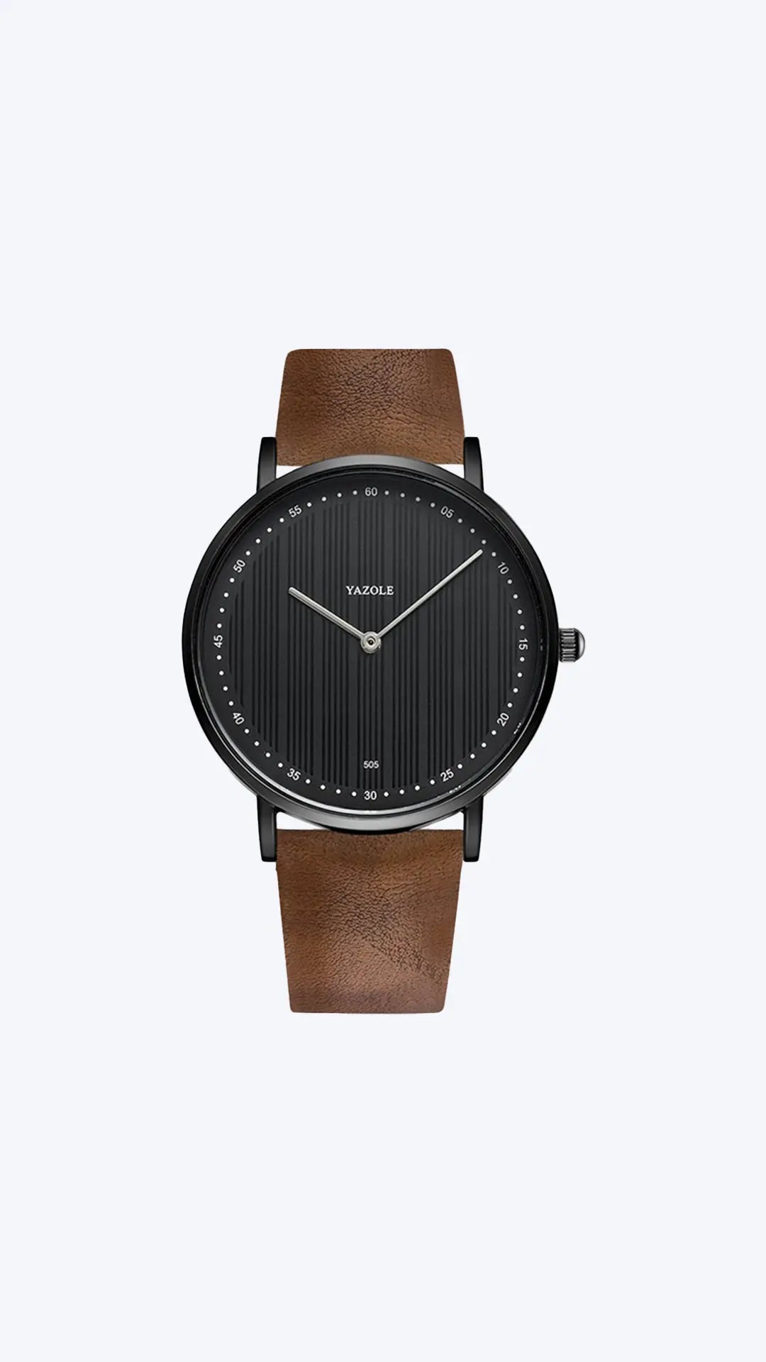Classic Quartz Wristwatch with Genuine Leather Band for Men – Refined Minimalist Dial, Stainless Steel Case, Adjustable Strap | Thomler
