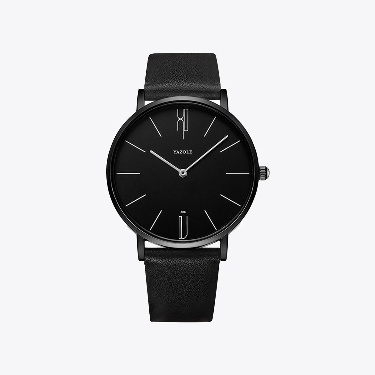 Classic Quartz Wristwatch with Genuine Leather Band for Men – Refined Minimalist Dial, Stainless Steel Case, Adjustable Strap | Thomler