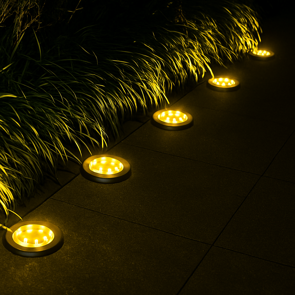 Solar Pathway Stake Lights for Garden, Yard & Walkway – Weatherproof LED Outdoor Lighting Set | Thomler