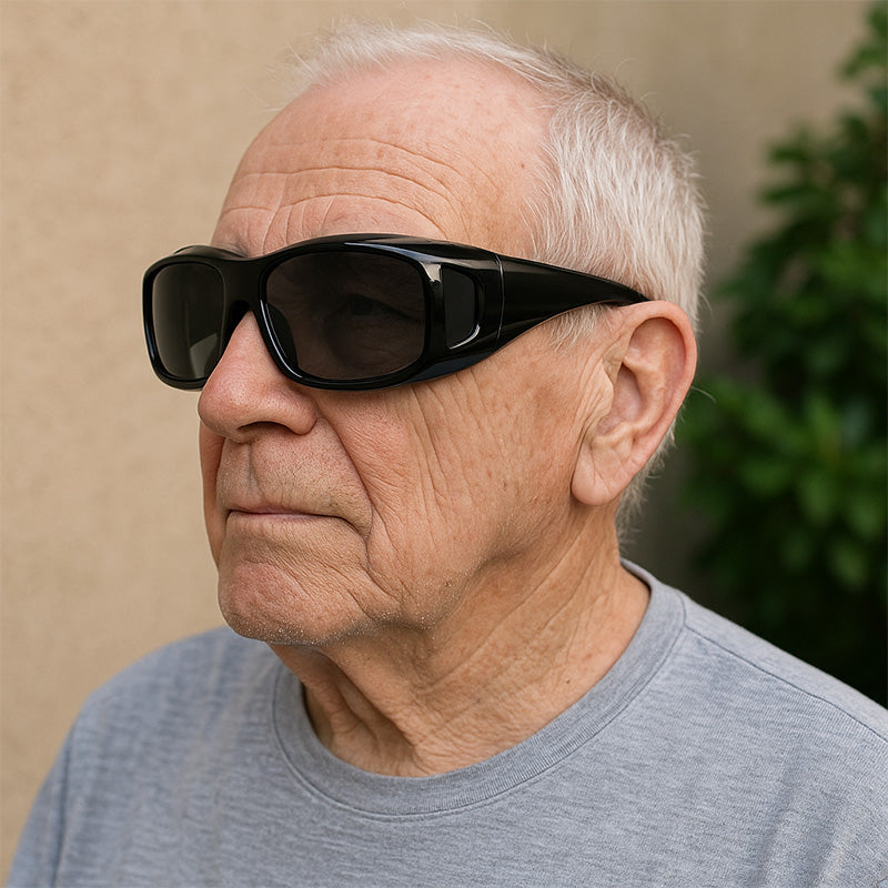 Polarized Fit-Over Sunglasses for Prescription Eyewear with Side Shields for Driving & Outdoor Use | Thomler
