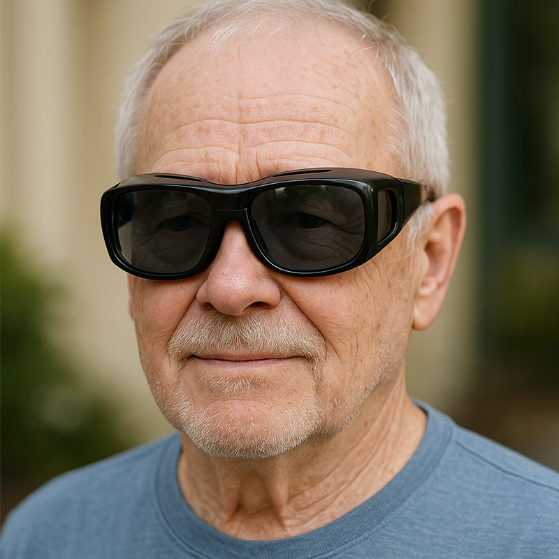 Polarized Fit-Over Sunglasses for Prescription Eyewear with Side Shields for Driving & Outdoor Use | Thomler