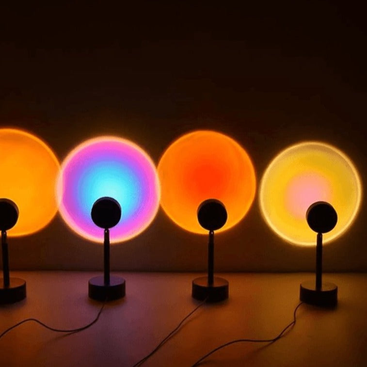 Table Lamp ABS LED 11 in Adjustable USB Desk Bedroom Ambient Mood Light 16 Colors Remote Control | Thomler