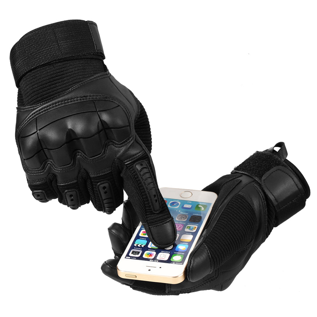 Tactical Fingerless Gloves for Men – Half-Finger Outdoor Work Gloves with Reinforced Palm Protection for Hiking Cycling Shooting | Thomler