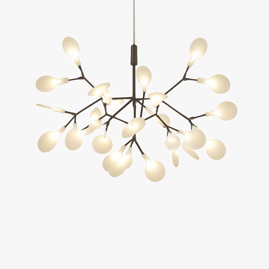Pendant Light Metal LED 15 in Adjustable Modern Dining Room Living Room Lighting 27 45 63 Bulbs | Thomler