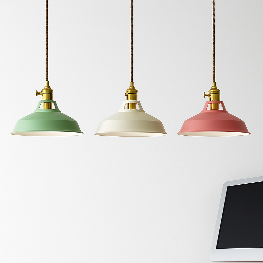 Pendant Light Metal E27 39.4 in Adjustable Cord Modern Ceiling Kitchen Dining Hanging Lamp | Thomler