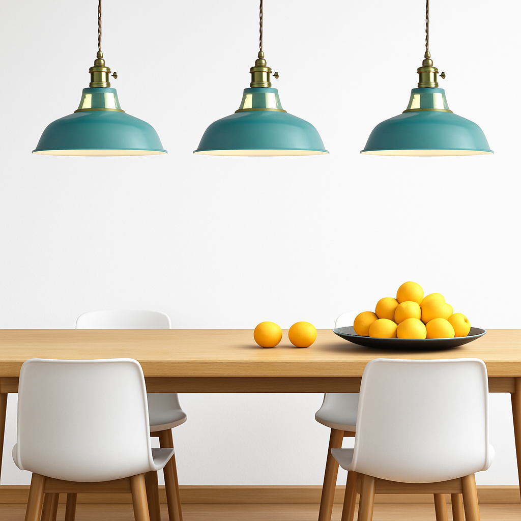 Pendant Light Metal E27 39.4 in Adjustable Cord Modern Ceiling Kitchen Dining Hanging Lamp | Thomler