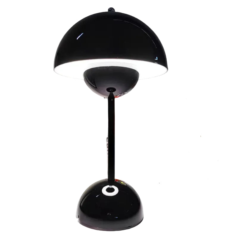 Rechargeable Cordless Table Lamp with Touch Dimmer – 3 Brightness Levels, Warm LED Light, Retro Flower Design for Bedside, Living Room & | Thomler