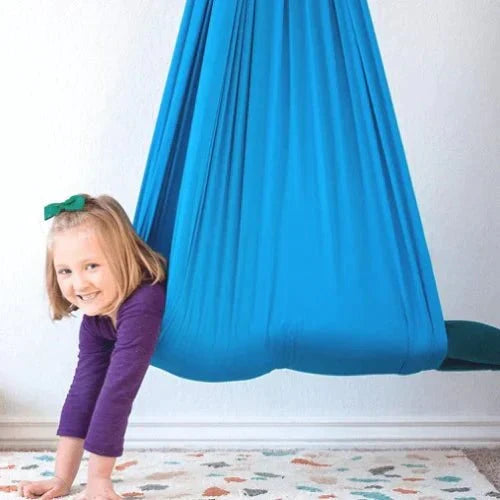 Sensory Swing Pod for Kids – Calming Cocoon Hammock Chair for Focus, Relaxation & Body Awareness – Stretchy Fabric, Indoor Therapy Swing | Thomler
