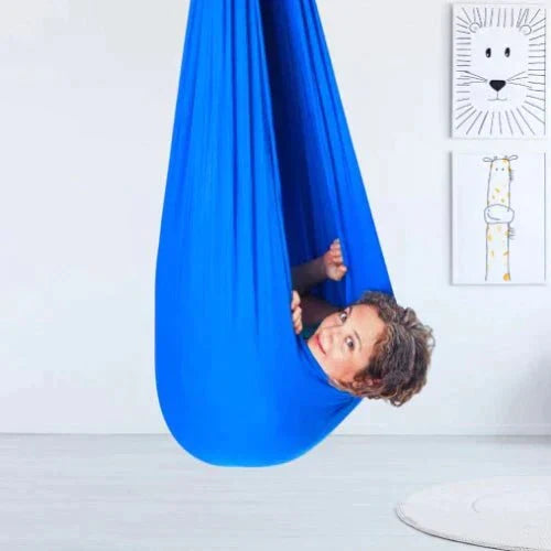 Sensory Swing Pod for Kids – Calming Cocoon Hammock Chair for Focus, Relaxation & Body Awareness – Stretchy Fabric, Indoor Therapy Swing | Thomler