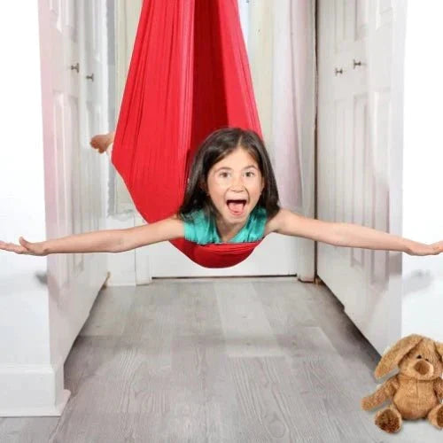 Sensory Swing Pod for Kids – Calming Cocoon Hammock Chair for Focus, Relaxation & Body Awareness – Stretchy Fabric, Indoor Therapy Swing | Thomler