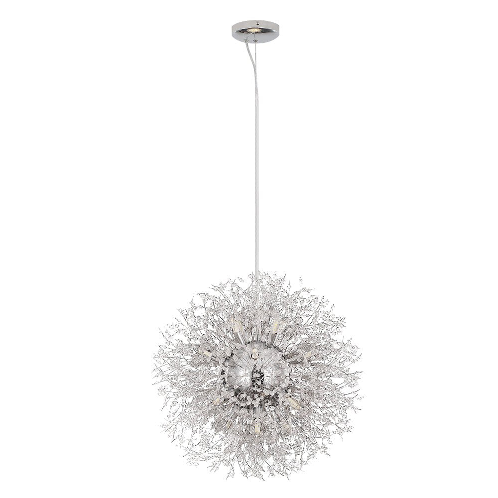 Pendant Light Metal Crystal Beads 80.0 cm Fireworks Design Adjustable Living Room Dining Hall Ceiling Lamp | Thomler