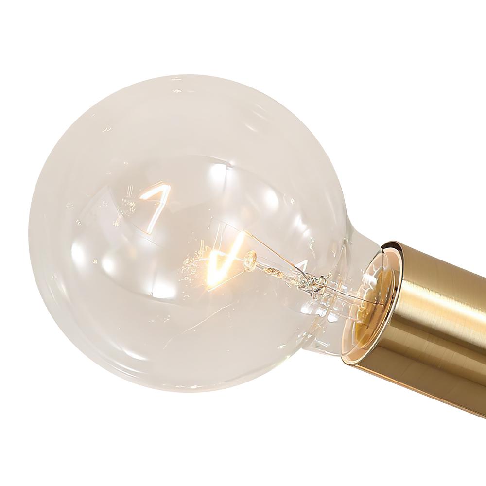 Ceiling Light Brass 60.0 cm Semi-Flush Low Ceiling 6-Point Indoor Lighting Fixture | Thomler