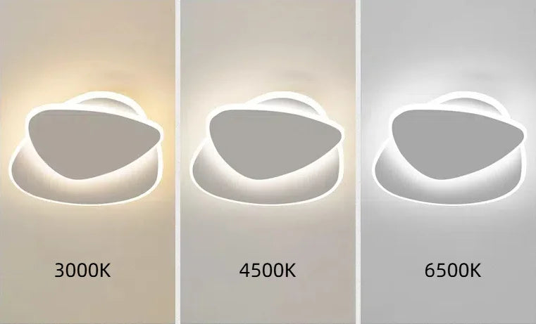 Ceiling Light Metal Acrylic 15.7 in Adjustable White Bedroom Living Room Hallway Multi-Layer Modern LED Fixture | Thomler