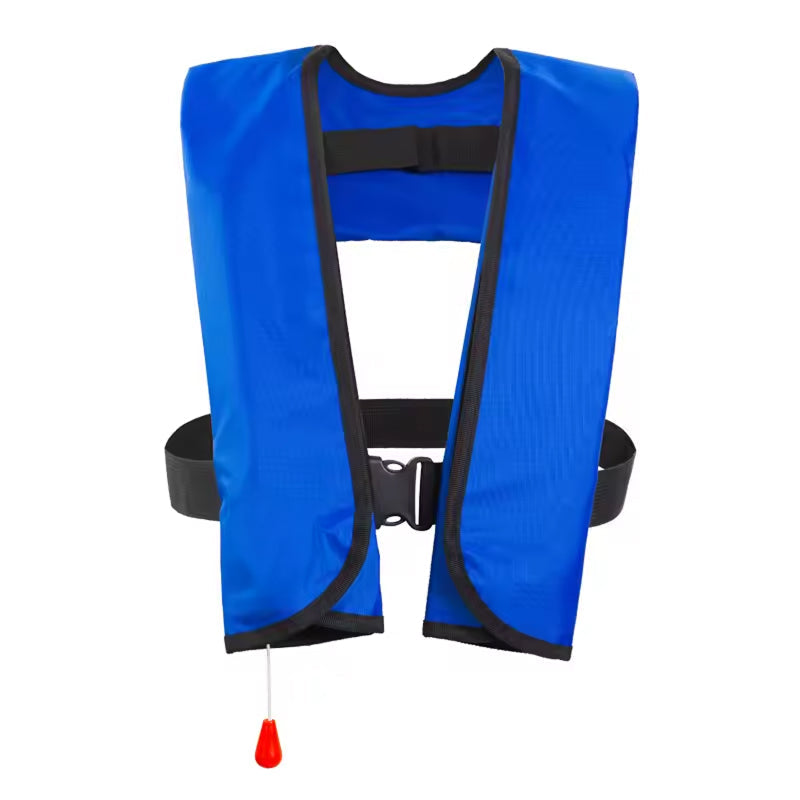 Auto-Inflate Life Vest – 150N Buoyancy, 3-5 Second Deployment, Adjustable Fit for Adults up to 330 lbs, SOLAS Reflective Strips, Neoprene | Thomler