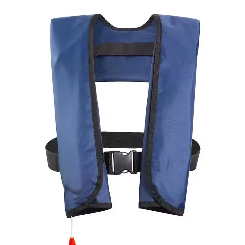 Auto-Inflate Life Vest – 150N Buoyancy, 3-5 Second Deployment, Adjustable Fit for Adults up to 330 lbs, SOLAS Reflective Strips, Neoprene | Thomler