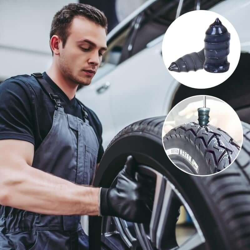 Tubeless Tire Repair Screws for Cars, Trucks & Motorcycles – Professional Rubber Plugs for Puncture Repair | Thomler