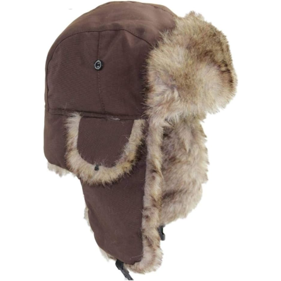 Aviator Winter Cap with Ear Flaps and Plush Lining – Windproof Cold Weather Headwear for Men & Women, Snow Sports, Hiking, Skiing | Thomler