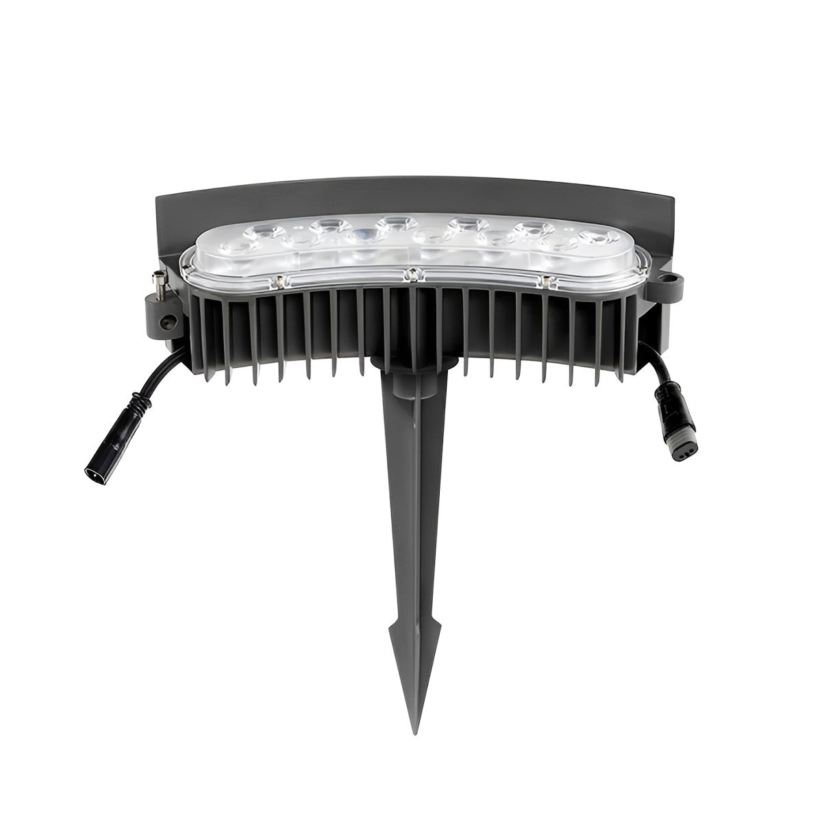 Garden Spotlight Cast Aluminium 24.5 cm 12W Black Outdoor Tree Pathway Landscape Spike Light | Thomler