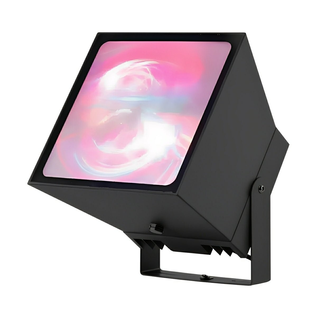 Outdoor Spotlight Cast Aluminium 50W RGB Black Garden Facade Landscape Colour Changing Flood Light With Remote Control IP65 | Thomler