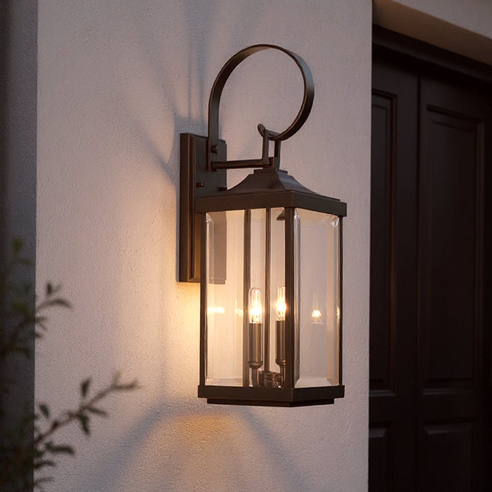 Buitenlamp Wandlamp Klassiek Lantaarn Olde Bronze Aluminium 55cm | Sansoti