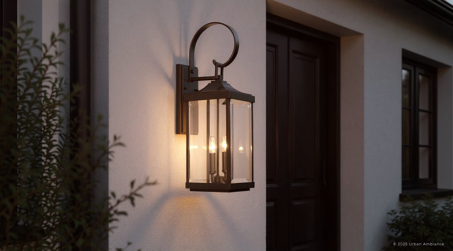 Buitenlamp Wandlamp Klassiek Lantaarn Olde Bronze Aluminium 55cm | Sansoti