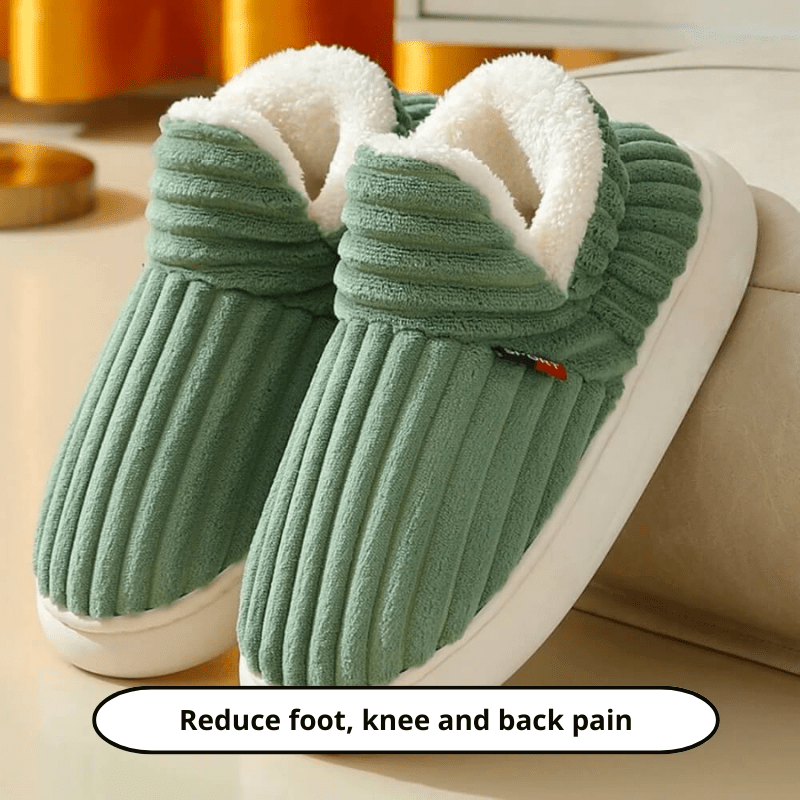 Plush Cushioned House Slippers for Women & Men – Soft Memory Foam Indoor Outdoor Footwear with Durable Non-Slip Sole | Thomler
