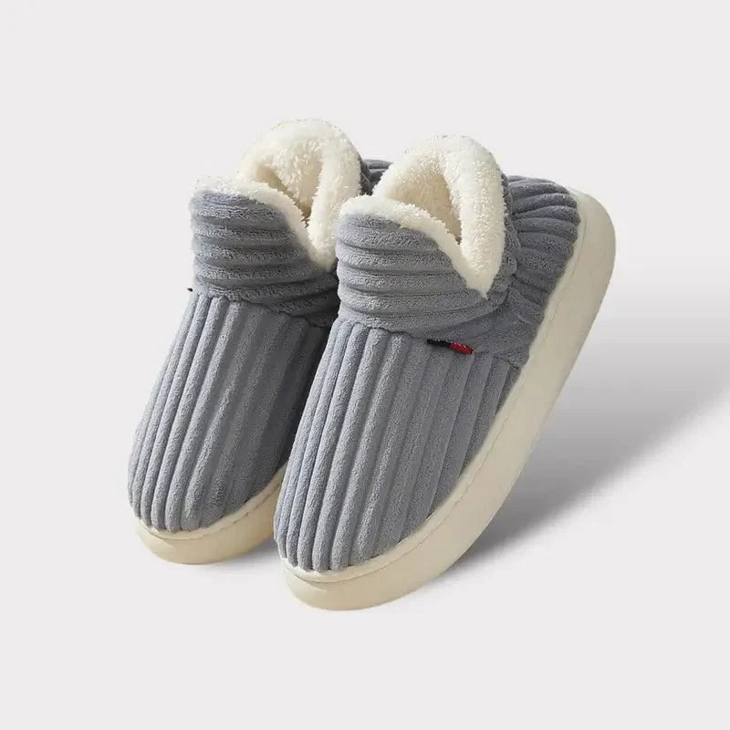 Plush Cushioned House Slippers for Women & Men – Soft Memory Foam Indoor Outdoor Footwear with Durable Non-Slip Sole | Thomler