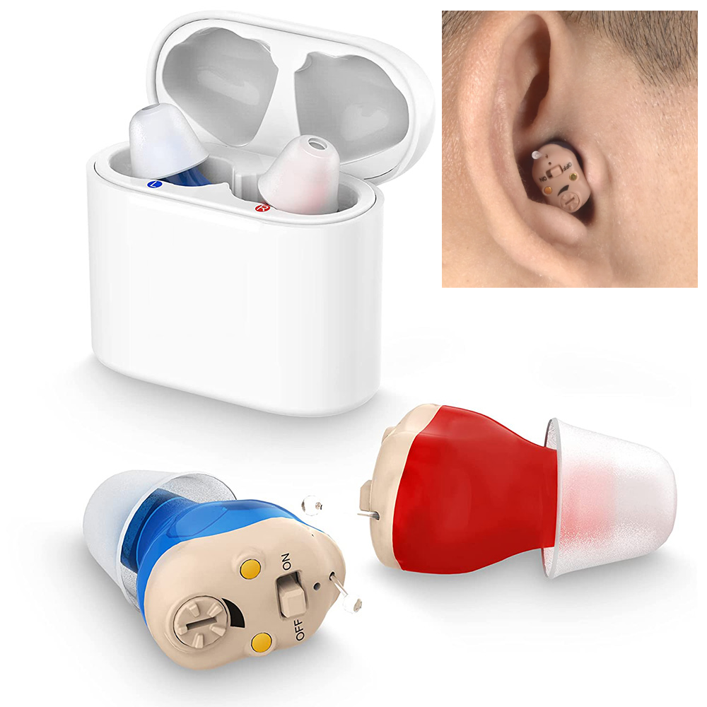 Rechargeable Invisible Hearing Aids – Ultra-Discreet In-Ear Amplifiers with Noise Reduction & Bluetooth | Thomler
