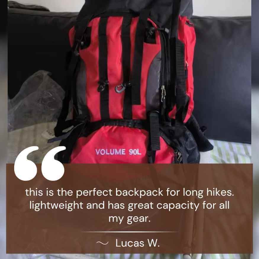 90-Liter Expedition Backpack – Water-Resistant Trekking Pack for Camping & Extended Travel | Thomler