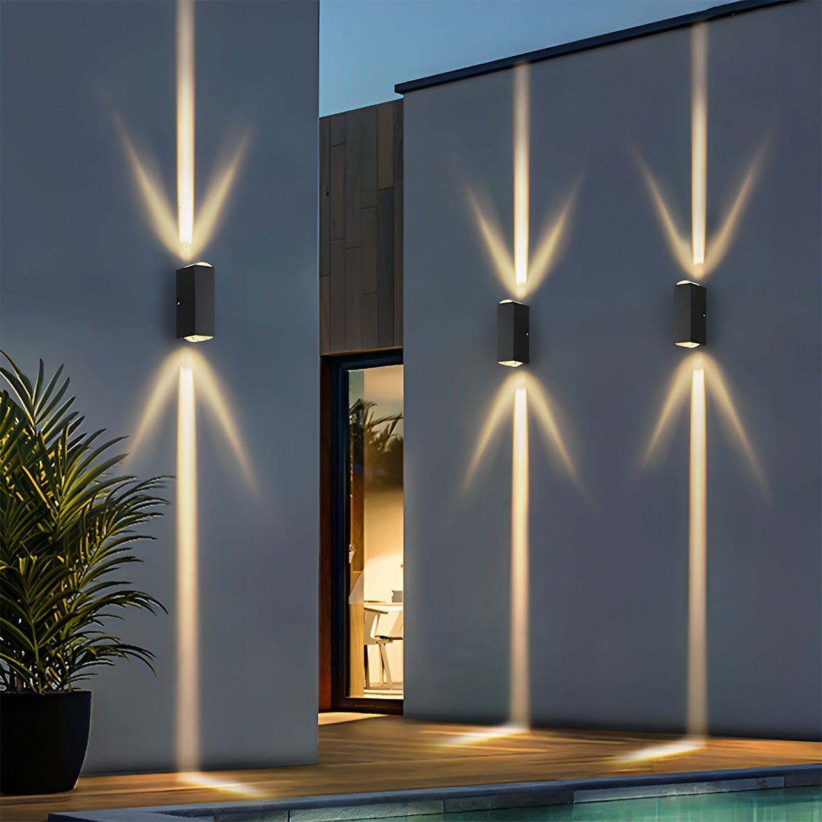 Wall Lamp Aluminum LED 7.1 in Warm White 3000K Indoor Outdoor Corridor Stair Lighting | Thomler