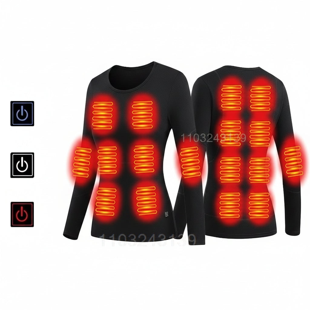 Electric Heated Base Layer Set with 3-Mode Temperature Control for Cold Weather | Thomler