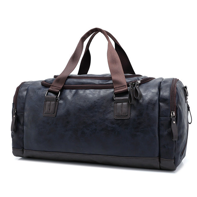Weekender Duffel in Vegan Leather – Carry-On Travel Bag with Water-Resistant Coating for Business Trips & Weekend Getaways | Thomler