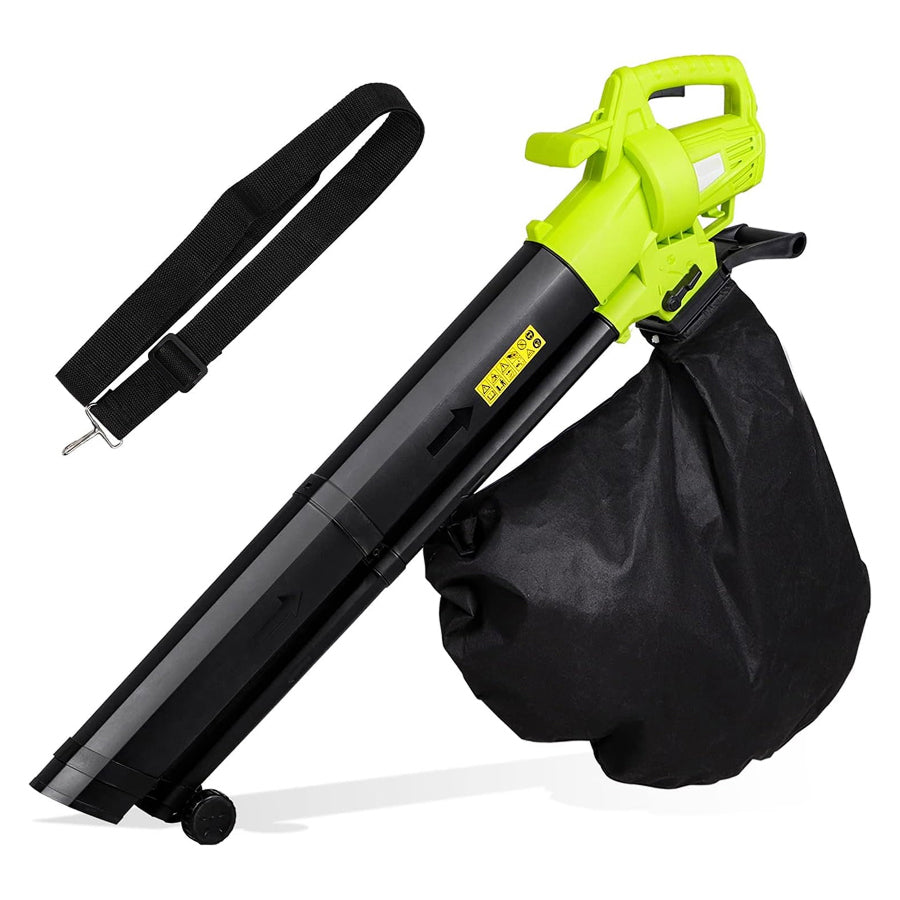 Electric Leaf Blower Vacuum Mulcher 3-in-1 with 35L Bag & 10:1 Shredder for Lawns Driveways Patios | Lightweight Corded Garden Tool | Thomler