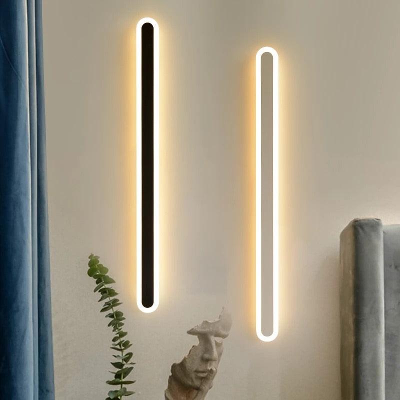 Wall Lamp Aluminum 32 in LED Linear Matte Bedroom Headboard Modern Minimalist Wall Lighting Fixture | Thomler