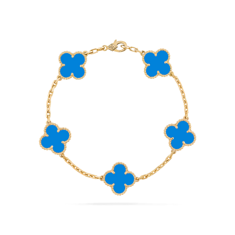 Chain Bracelet with Beaded Accents – Adjustable 7.9" Gold-Tone Link Band for Women – Everyday Wear & Layering Jewelry | Thomler