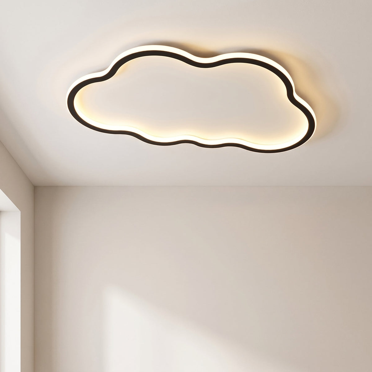 LED Cloud Ceiling Light Fixture – Minimalist Scandinavian Design, Adjustable Cord, Soft Ambient Glow for Bedroom Living Room Hallway | Thomler