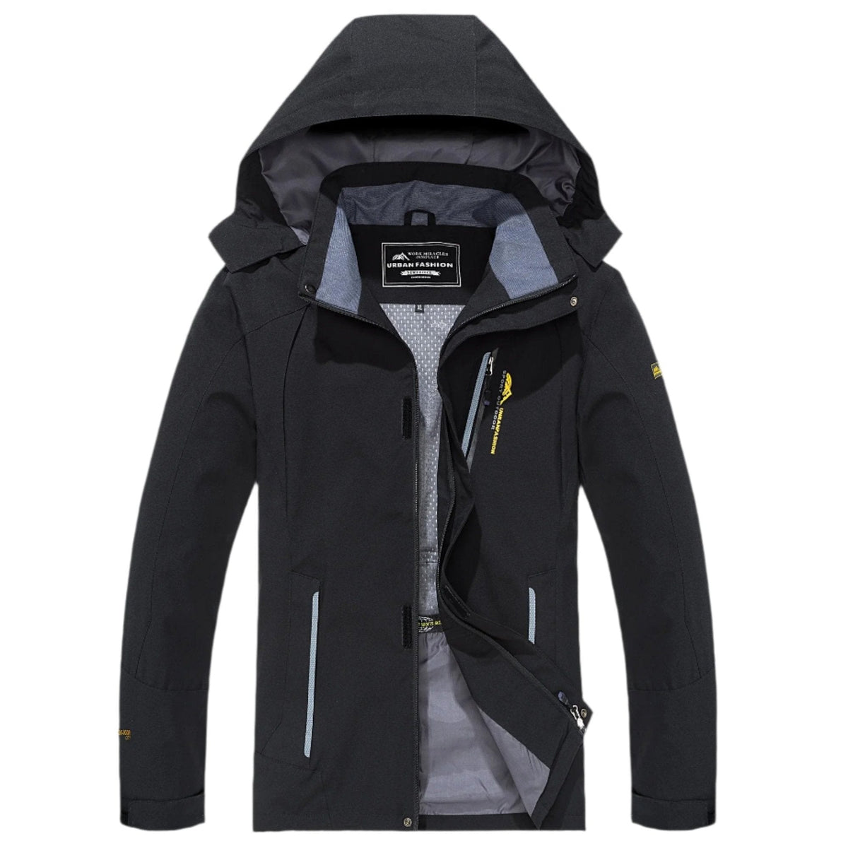 Men's Waterproof Windproof Hiking Jacket with Hood for Outdoor Adventures, Camping, Trekking & Running | Thomler