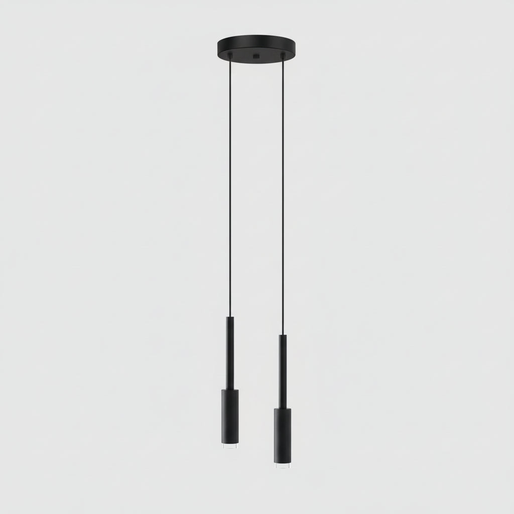 Adjustable Multi-Drop Tube Pendant Light – Dimmable LED Stairwell & Foyer Chandelier | Thomler