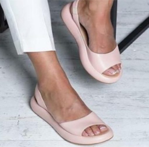 Women's Flat Sandals Open-Toe Summer Footwear Casual Beach Slides for Walking | Thomler
