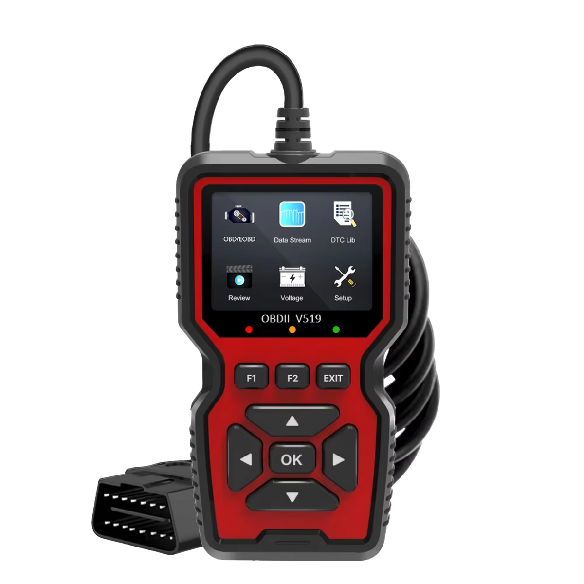 OBD2 Car Diagnostic Scanner with 2.8-Inch Color Display & 35,000+ Trouble Codes for Engine Checks, Live Data & Emissions Testing | Thomler