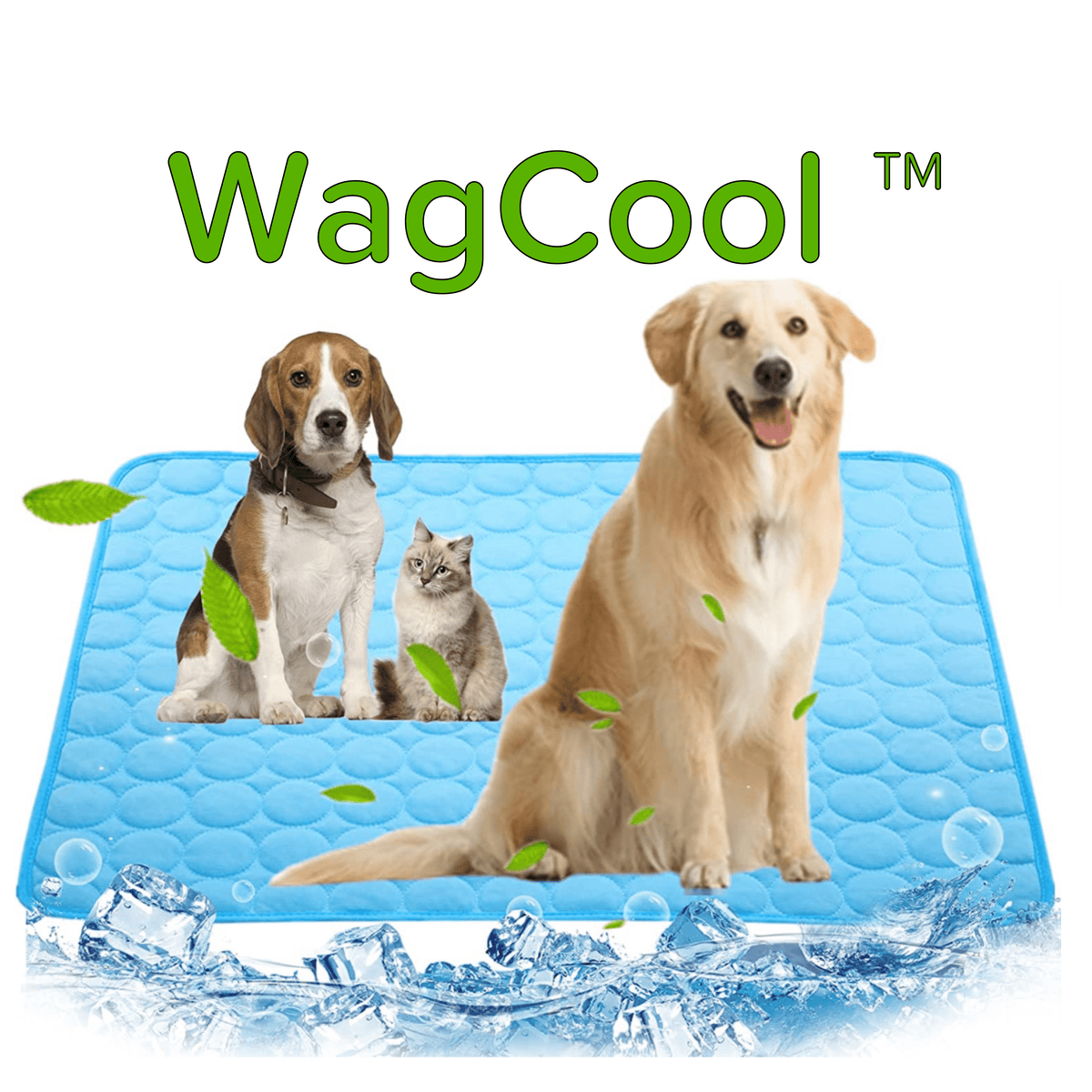 Self-Activating Pet Cooling Pad – Ice-Silk Gel Mat for Dogs & Cats, Portable Indoor/Outdoor Use, Machine Washable for Summer Heat Relief | Thomler
