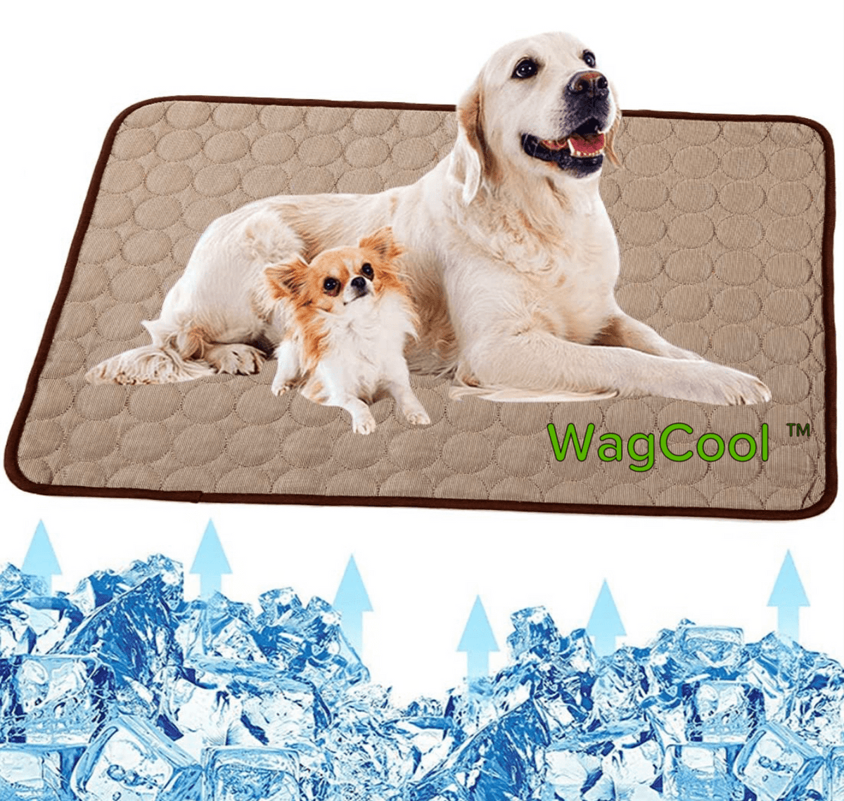 Self-Activating Pet Cooling Pad – Ice-Silk Gel Mat for Dogs & Cats, Portable Indoor/Outdoor Use, Machine Washable for Summer Heat Relief | Thomler