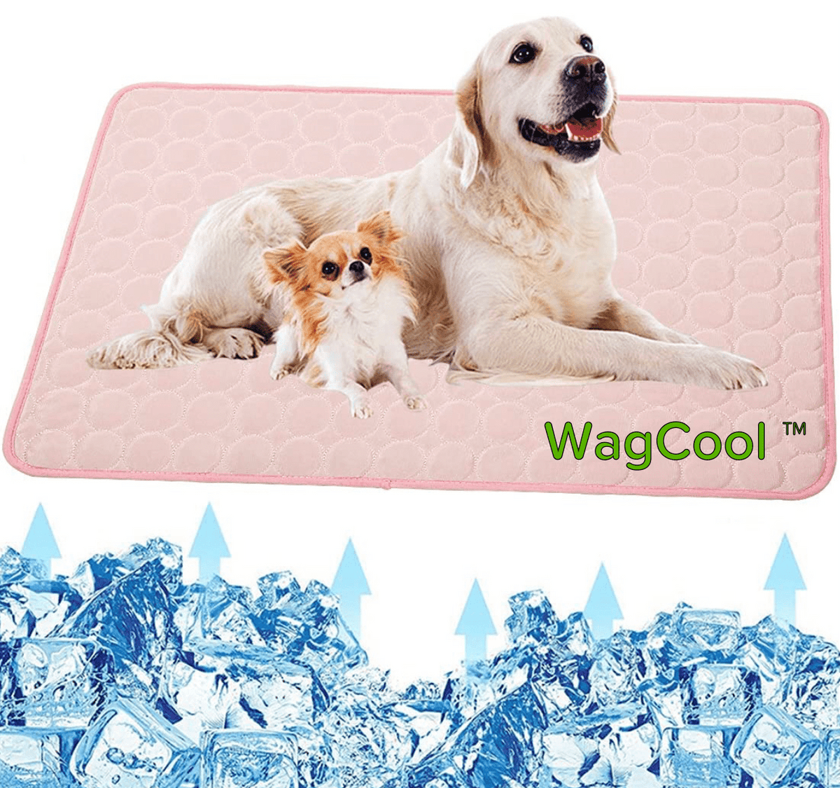 Self-Activating Pet Cooling Pad – Ice-Silk Gel Mat for Dogs & Cats, Portable Indoor/Outdoor Use, Machine Washable for Summer Heat Relief | Thomler