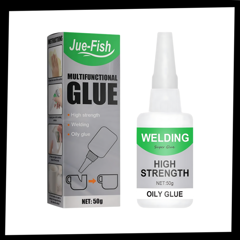 Industrial-Strength Multi-Surface Adhesive for Plastic, Ceramic, Glass & Metal | Waterproof Fast-Drying Super Glue for Household Repairs & | Thomler
