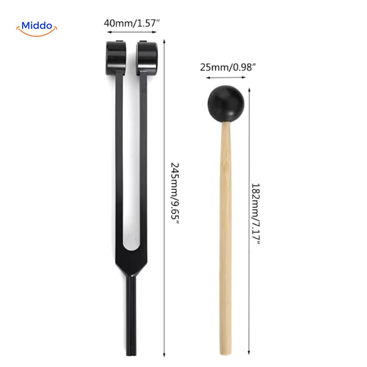 128Hz Therapeutic Tuning Fork – Calming Sound Vibration Tool for Stress Relief & Meditation | Thomler