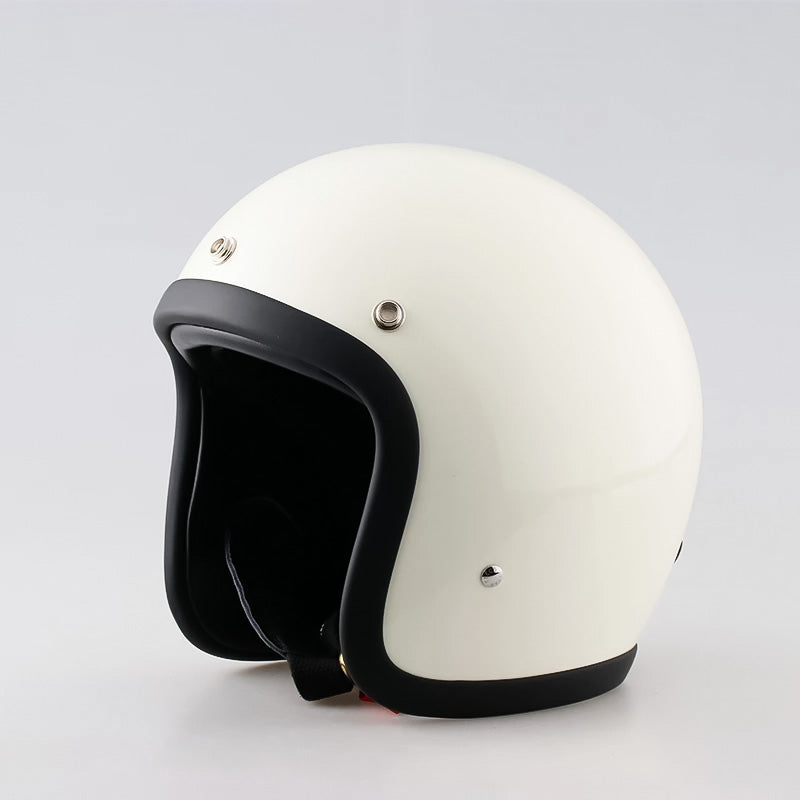 Half Helmet Open Face Motorcycle DOT ECE Certified Retro Cruiser Riding Gear Low Profile Headgear for Harley Chopper Bobber Street Bike | Thomler