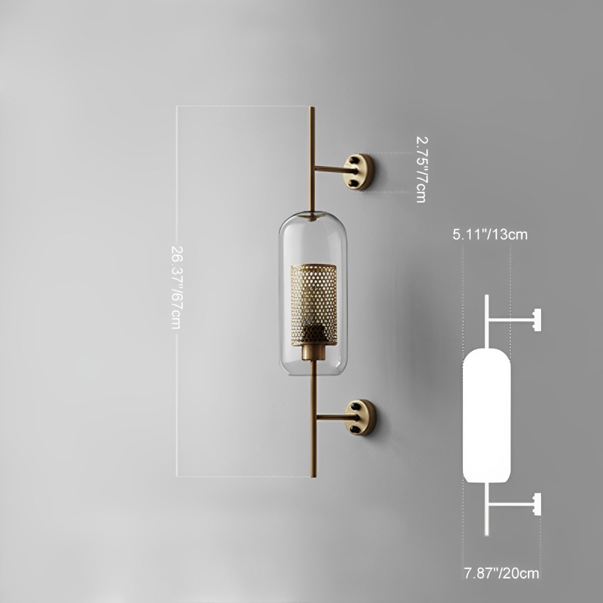 Wall Lamp Glass Globe 25.0 cm Black Bedroom Hallway Industrial Bedside Lighting Sconce E27 Warm White | Thomler