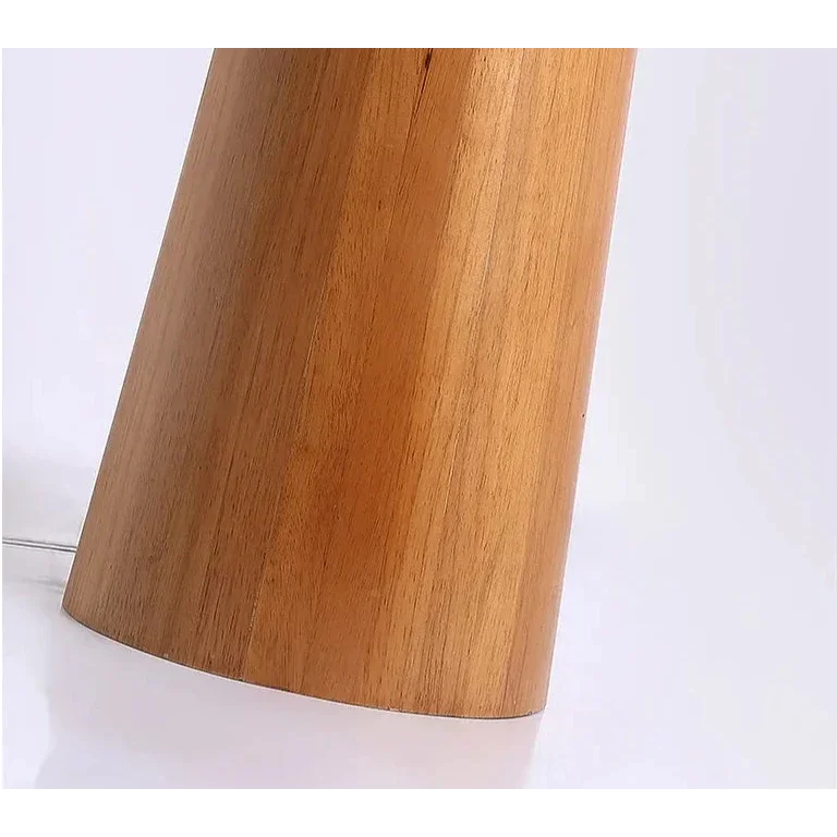 Floor Lamp Wood 59.1 in Warm White Living Room Bedroom Minimalist Japandi Standing Light Rustic Ambient Lighting | Thomler