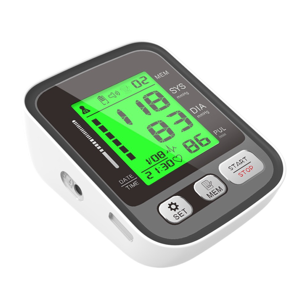 Upper Arm Blood Pressure Monitor with Color-Coded Readings & Dual-User Memory for Home Health Tracking | Thomler